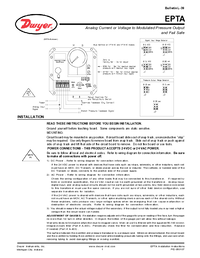 Thumbnail of document Manual - EPTA Electro-pneumatic Transducers